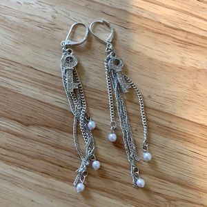 Candies silver earrings